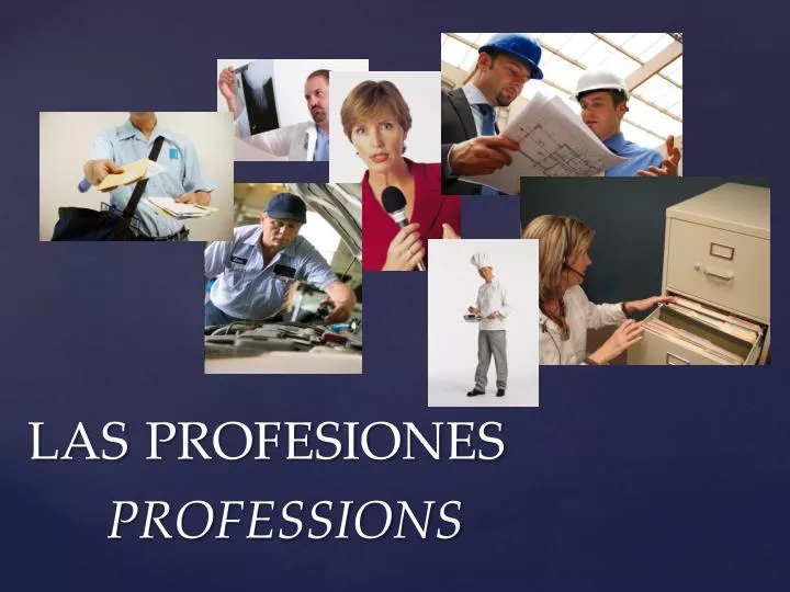 las profesiones professions