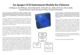 An Apogee CCD Instrument Module for Chimera
