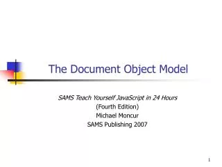 The Document Object Model