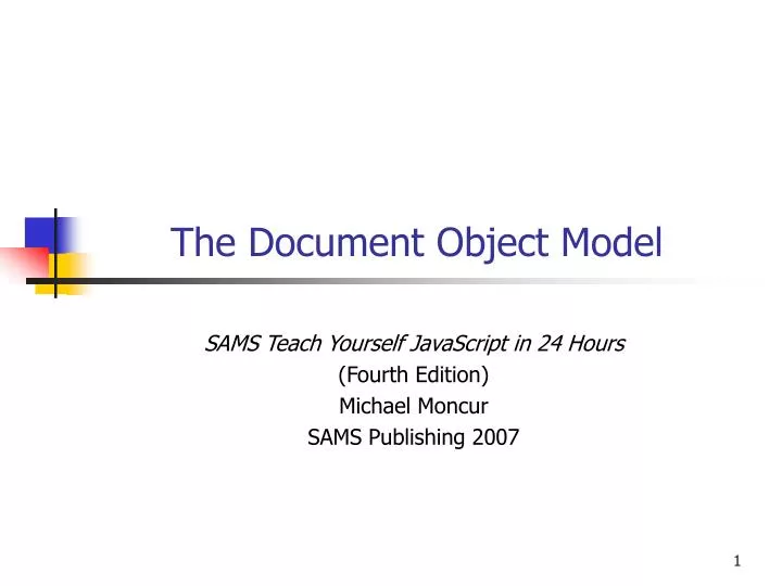 the document object model