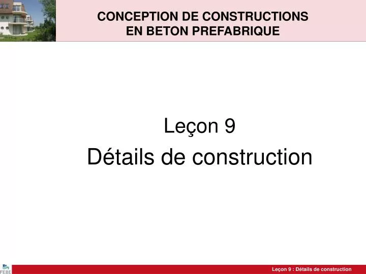 conception de constructions en beton prefabrique