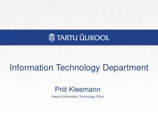 Information Technology Department