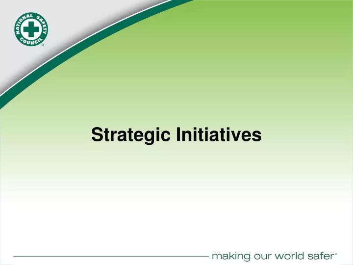 strategic initiatives