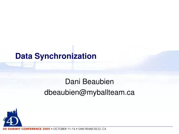 data synchronization