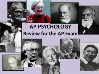 AP PSYCHOLOGY Review for the AP Exam