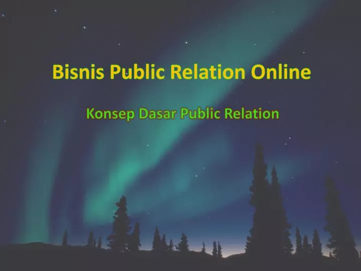 bisnis public relation online