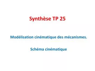 synth se tp 25