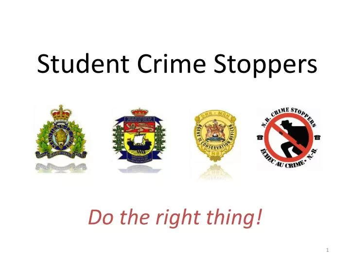 student crime stoppers
