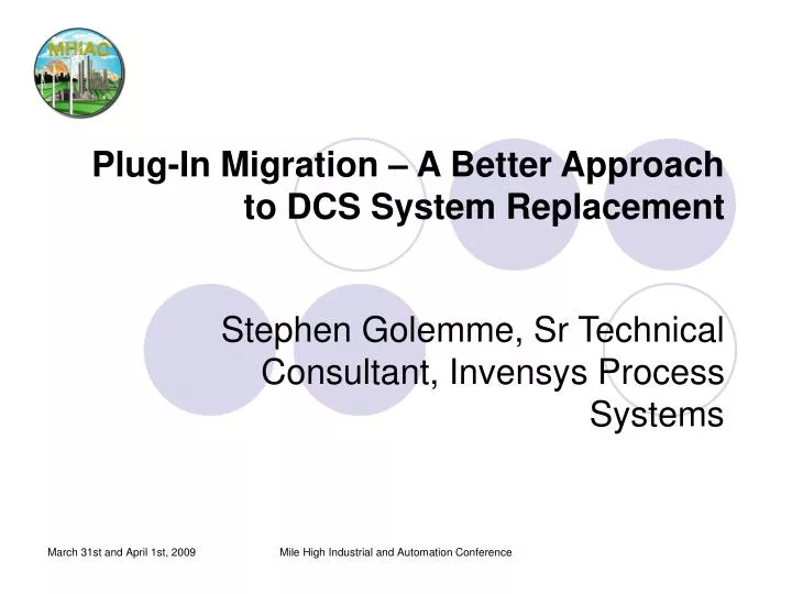 plug in migration a better approach to dcs system replacement