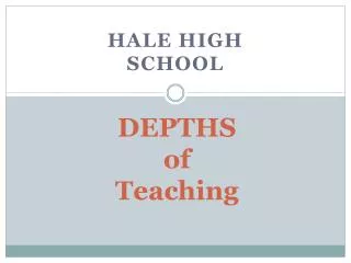DEPTHS of Teaching