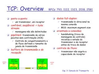tcp overview rfcs 793 1122 1323 2018 2581