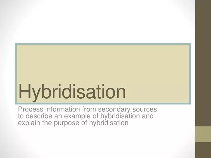 hybridisation