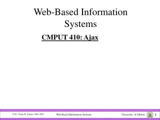 Web-Based Information Systems