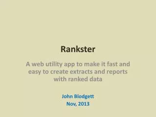 rankster