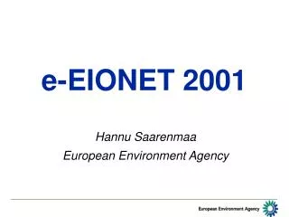 e-EIONET 2001
