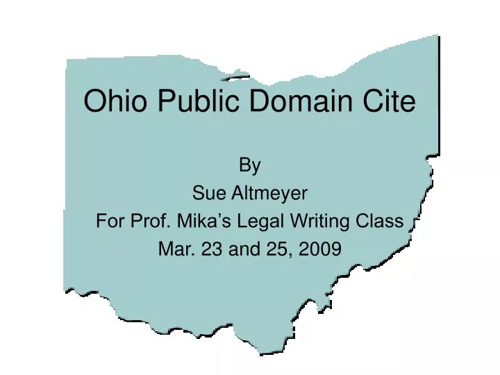 ohio public domain cite