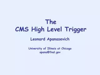 The CMS High Level Trigger