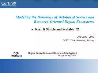 Modeling the Dynamics of Web-based Service and Resource-Oriented Digital Ecosystems