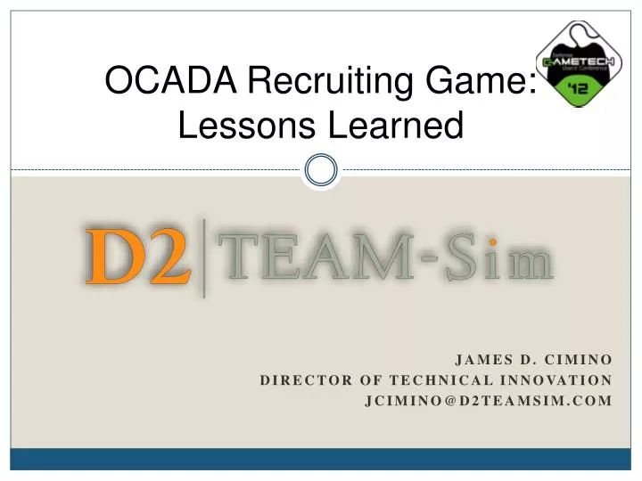 ocada recruiting game lessons learned