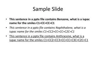 sample slide