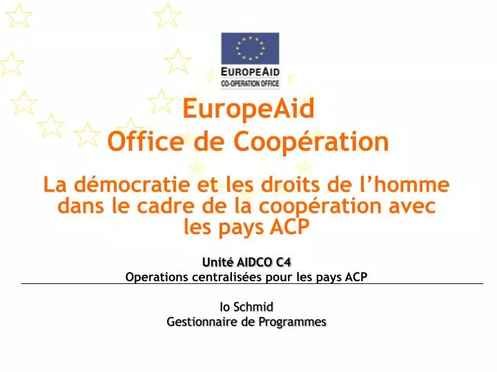 europeaid office de coop ration