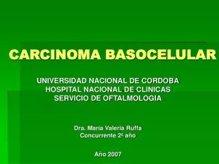 carcinoma basocelular