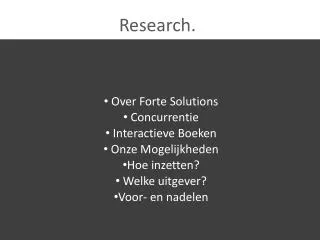 research