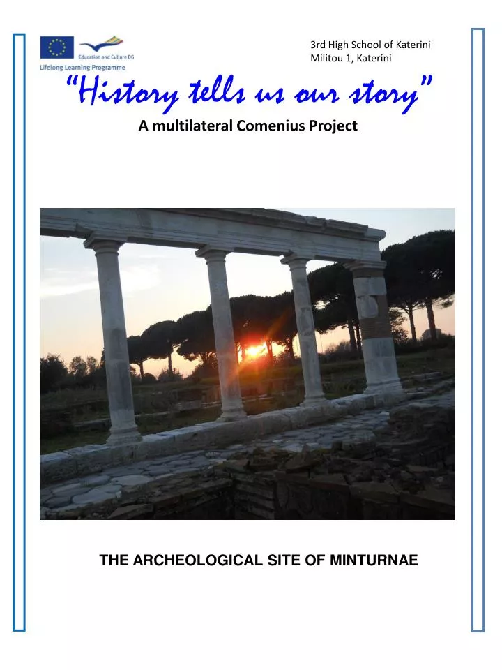 history tells us our story a multilateral comenius project