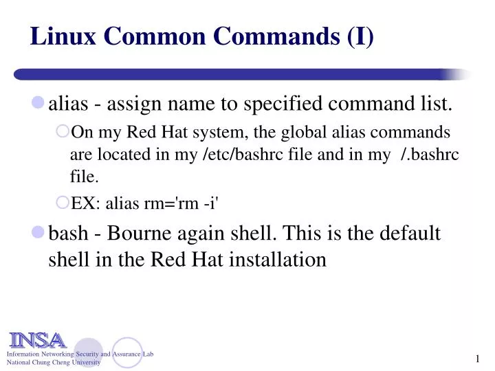 linux common commands i