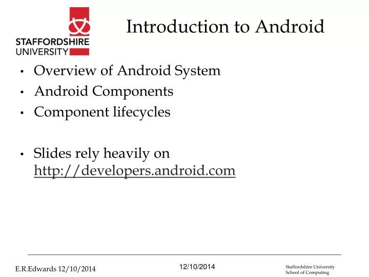 introduction to android