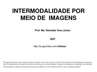 intermodalidade por meio de imagens