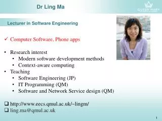 Dr Ling Ma