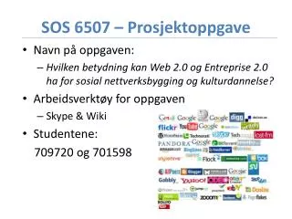 sos 6507 prosjektoppgave
