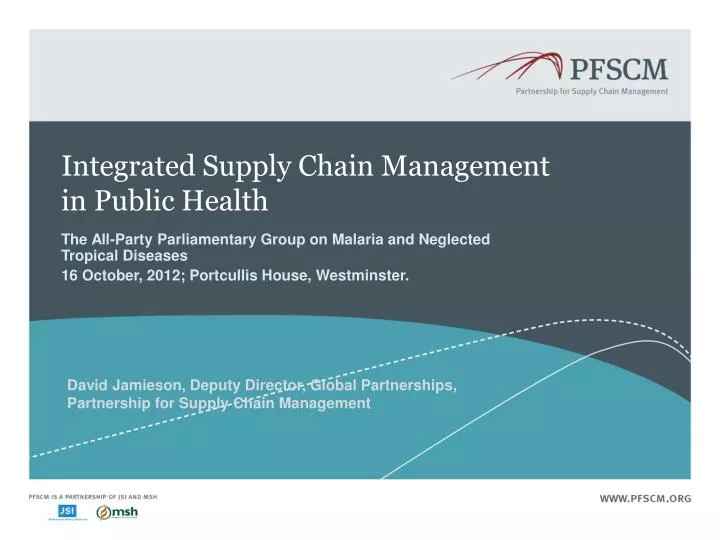 integrated supply chain management in public health