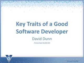 Key Traits of a Good Software Developer