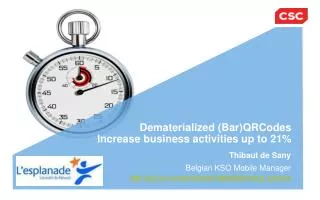 Dematerialized (Bar)QRCodes Increase business activities up to 21%