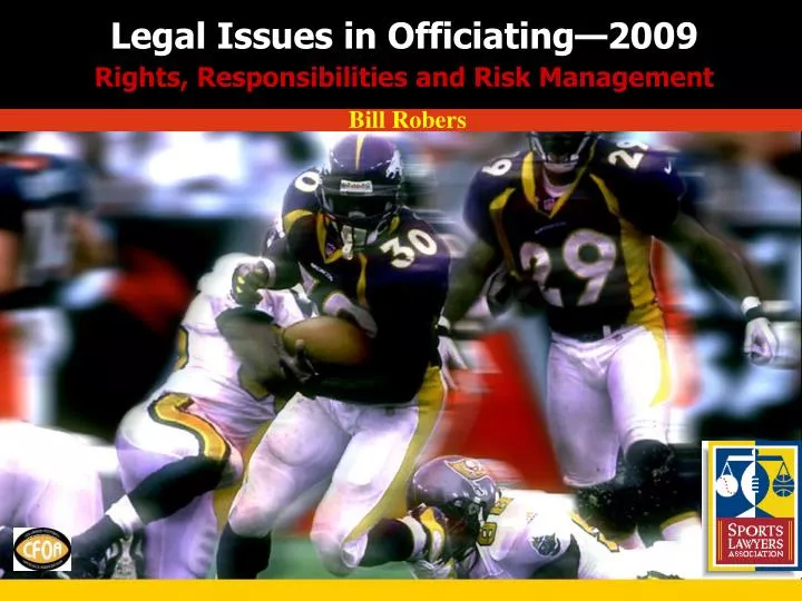 legal issues in officiating 2009