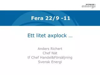ett litet axplock