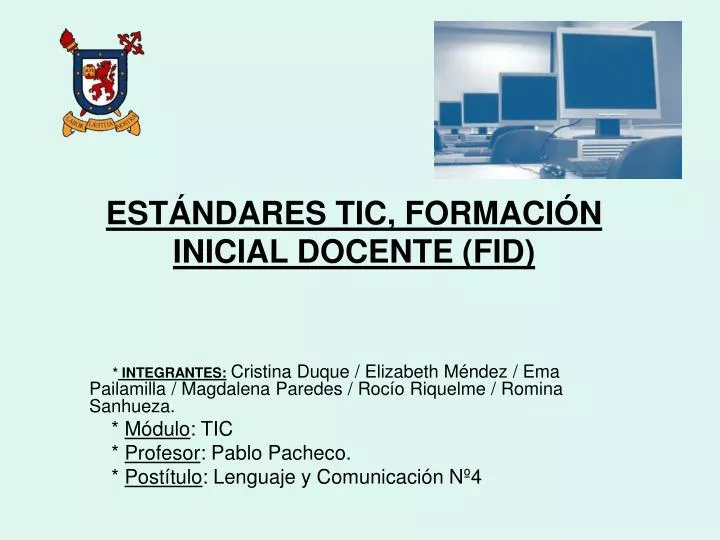 est ndares tic formaci n inicial docente fid