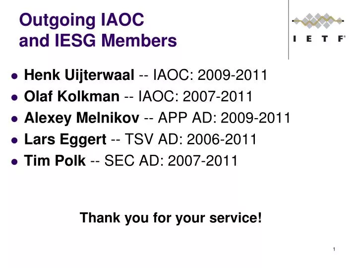 outgoing iaoc and iesg members