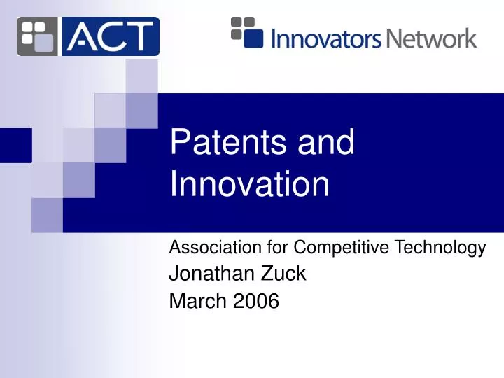 patents and innovation