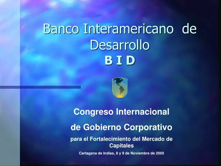banco interamericano de desarrollo b i d