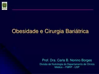obesidade e cirurgia bari trica
