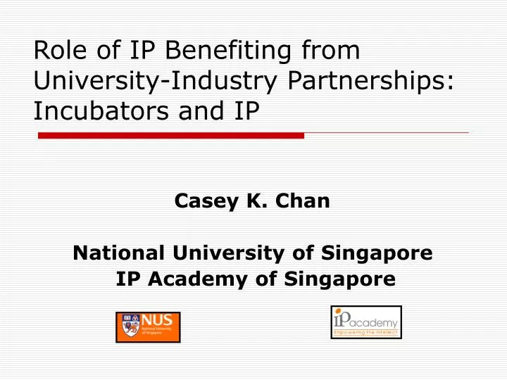role of ip benefiting from university industry partnerships incubators and ip