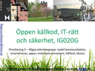 ppen k llkod it r tt och s kerhet ig020g