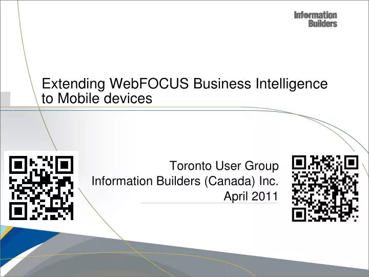 extending webfocus business intelligence to mobile devices