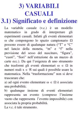 3 variabili casuali