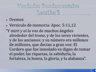 verdades fundamentales lecci n 5