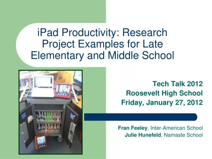 ipad productivity research project examples for late elementary and middle school