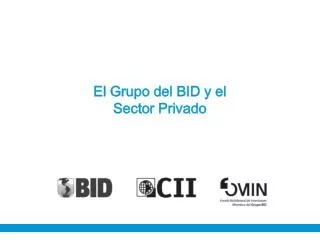 el grupo del bid y el sector privado